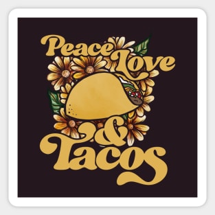 Peace Love and Tacos Sticker